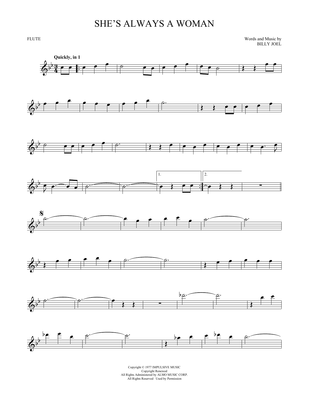 Product gallery: Page 1 of 1 She's Always A Woman, Billy Joel