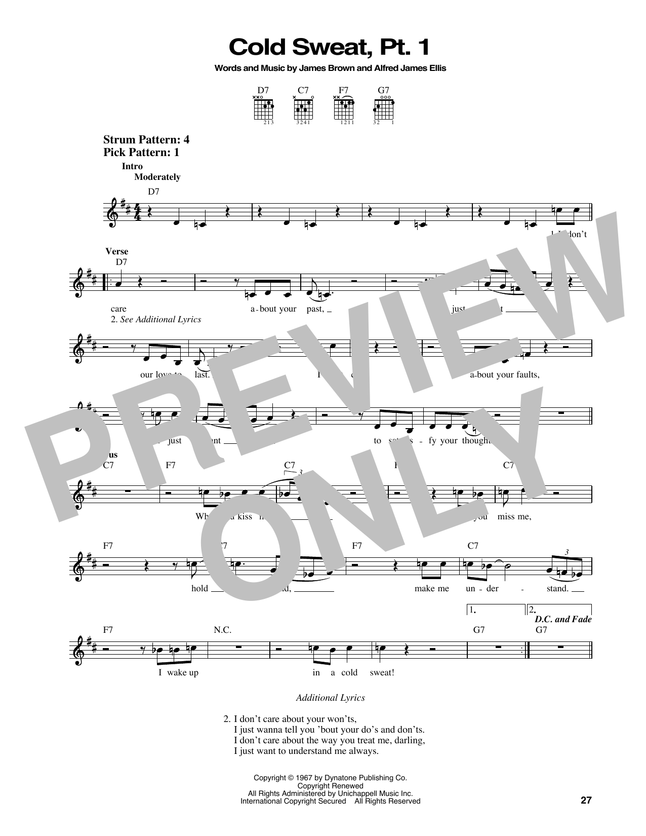 Produktbild zu:  Cold Sweat, Pt. 1 - James Brown