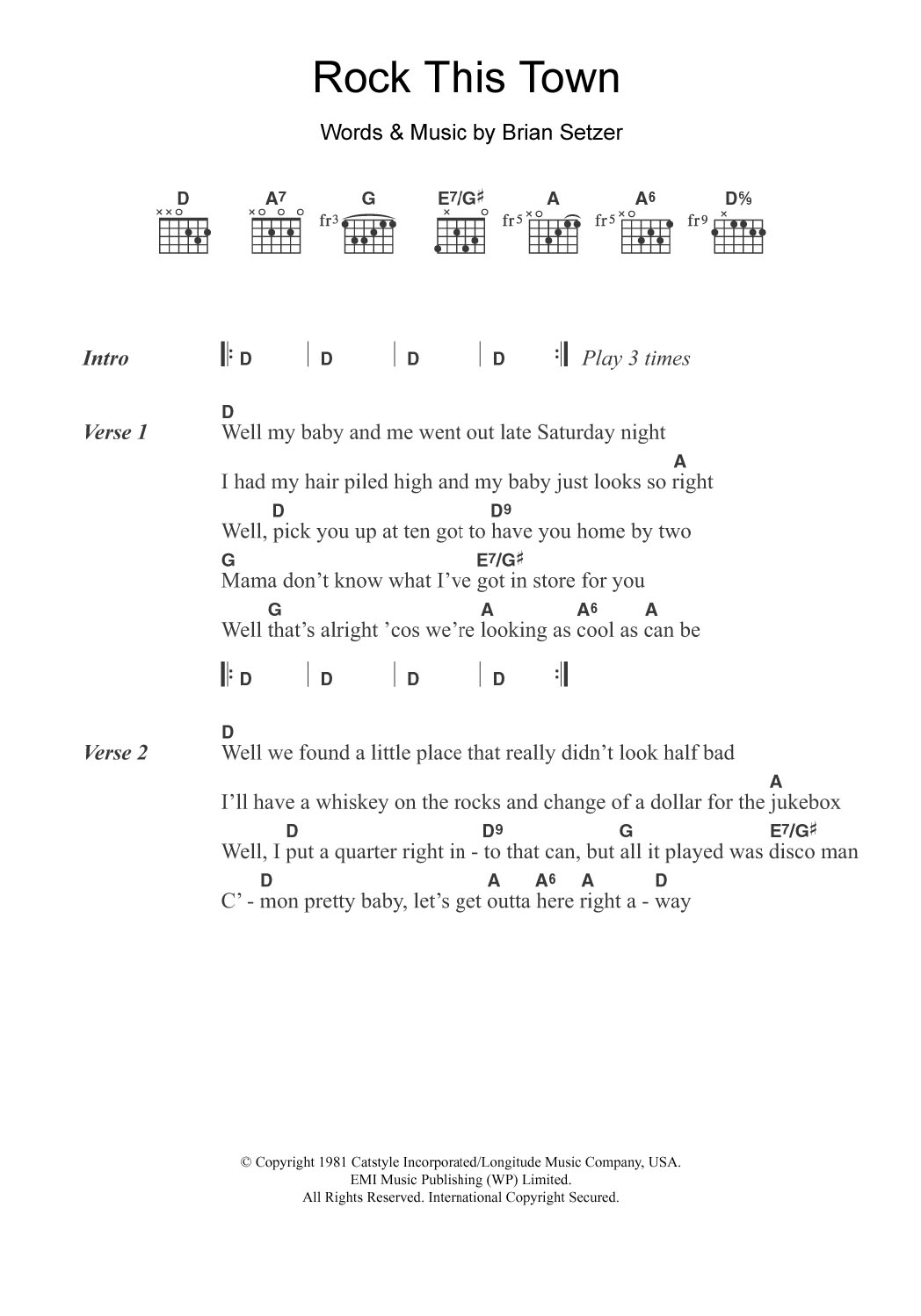 Product gallery: Page 1 of 1 Rock This Town, Stray Cats