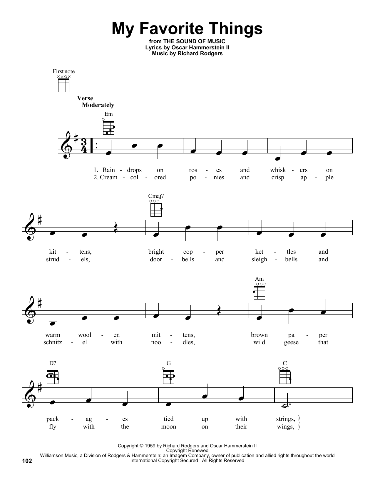 Product gallery: Page 1 of 1 My Favorite Things, Rodgers & Hammerstein