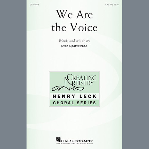 cover: We Are The Voice, Stan Spottswood