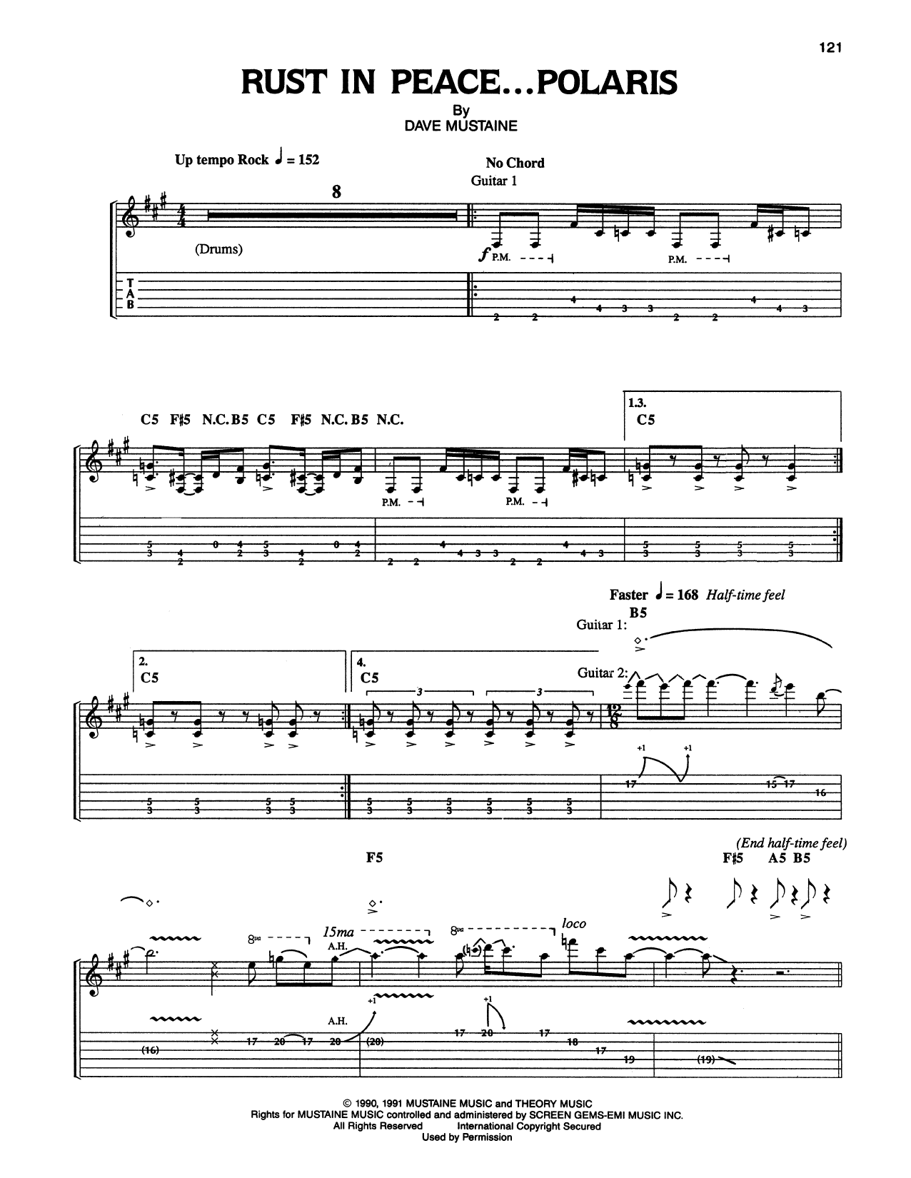 Produktgalerie: Seite 1 von 1 Rust In Peace...Polaris, Megadeth, Gitarre