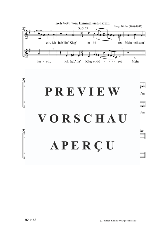 gallery: Ach Gott, vom Himmel sieh darein (Der Jahrkreis, Op.5, Nr.29), , Frauenchor SAA
