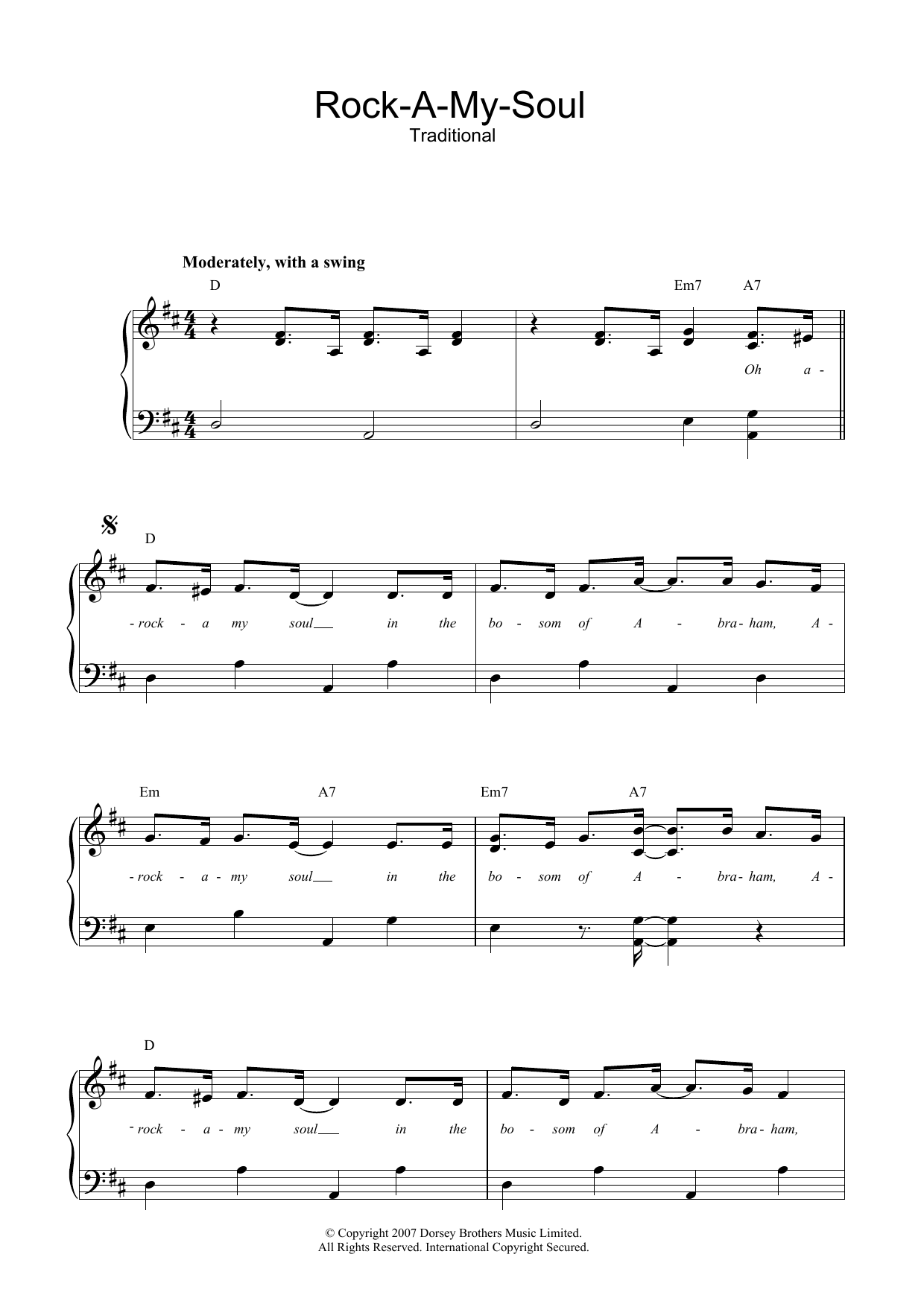 Produktbild zu:  Rock-A-My-Soul - African-American Spiritual