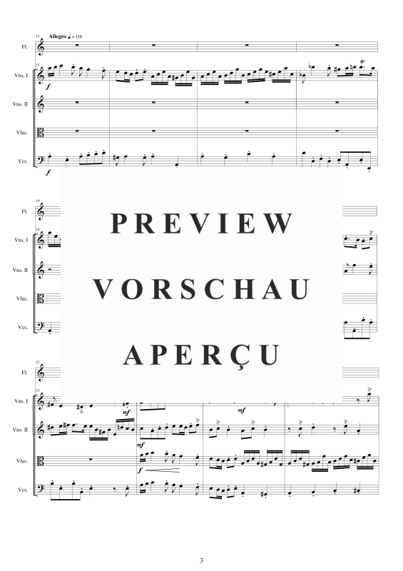 Product gallery: Page 4 of 11 Flöten Konzert in A-Moll, , Flute Solo and String Orchestra