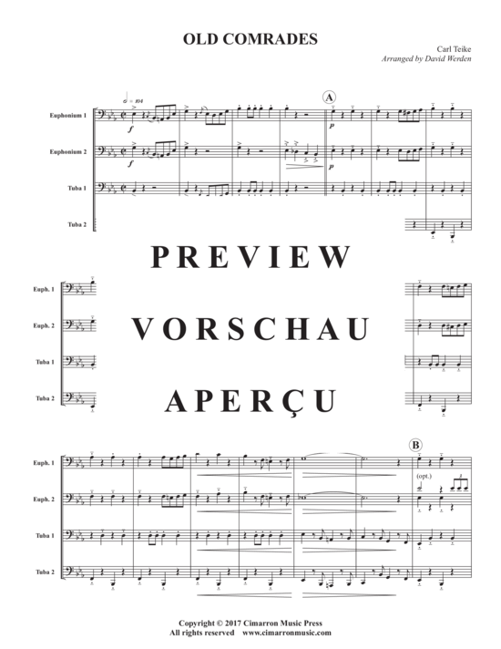 Product gallery: Page 3 of 20 Old Comrades , , (Tuba Quartett EETT)