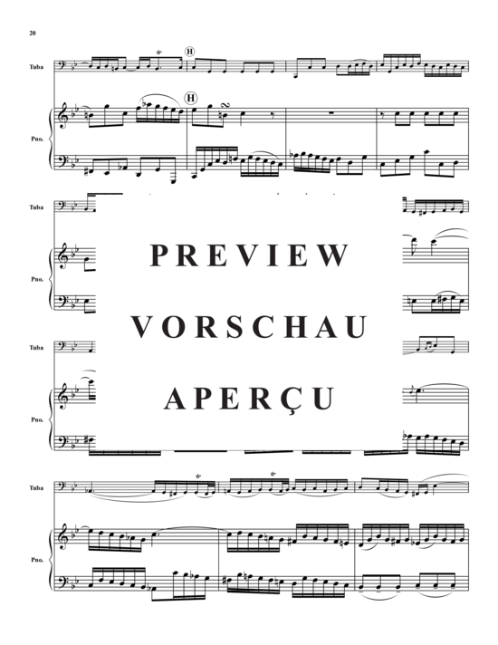 Product gallery: Page 21 of 21 Sonata BWV 1029 , , (tuba + piano)