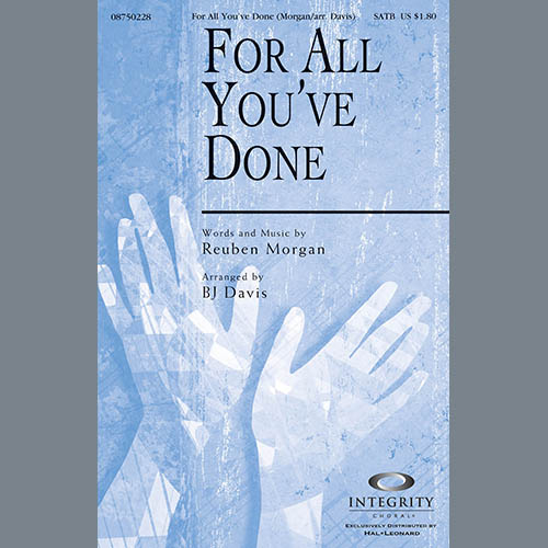 cover: For All You've Done, BJ Davis, Chor