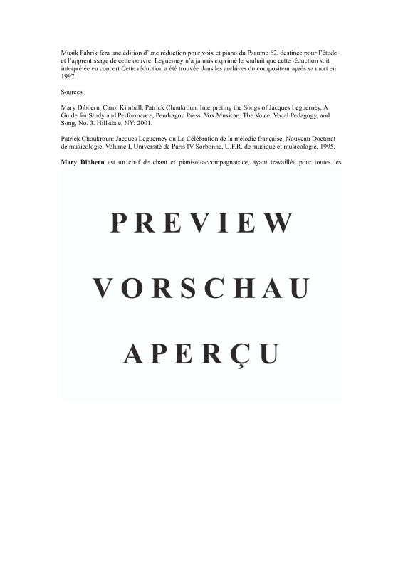 Produktgalerie: Seite 5 von 11 Psaume 62, Souzay, Gérard, Bariton und Orchester
