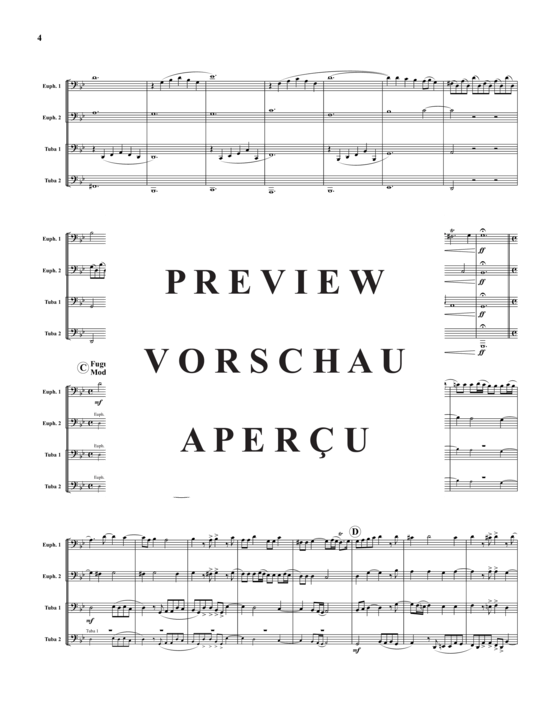Product gallery: Page 5 of 11 Four Preludes and Fugues, Vol. 2 , , (2x Baritone, 2x Tuba)