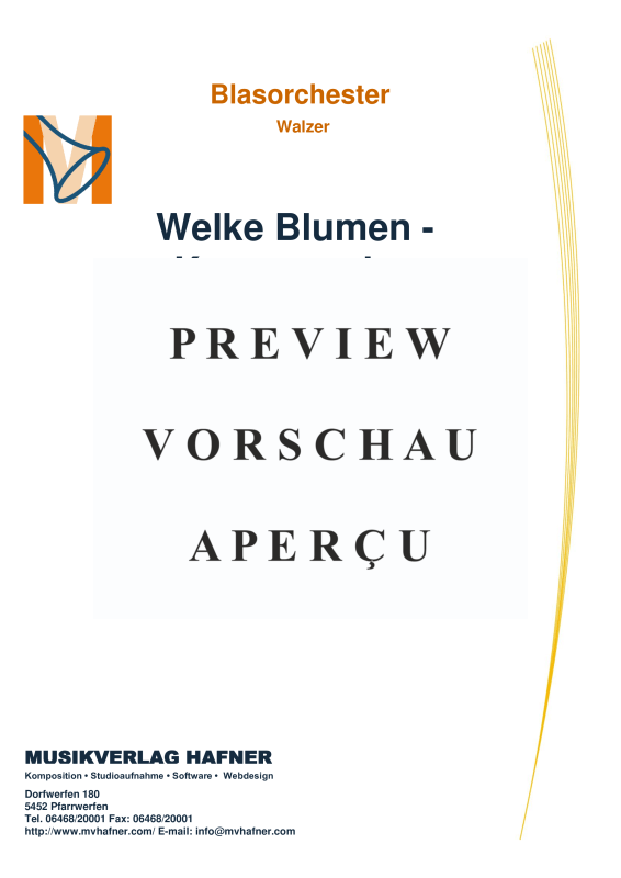 Product gallery: Page 2 of 11 Welke Blumen - Konzertwalzer, , (large wind orchestra)