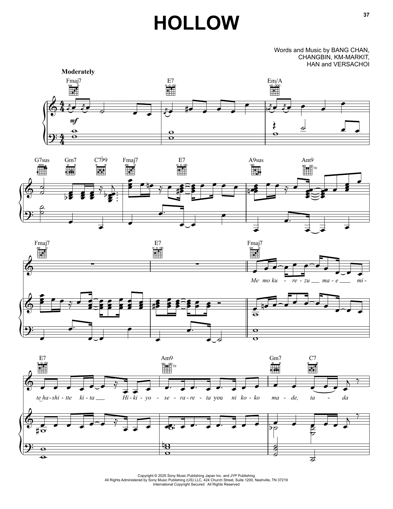 Produktgalerie: Seite 1 von 1 Hollow, Stray Kids, Gesang, Gitarre, Klavier