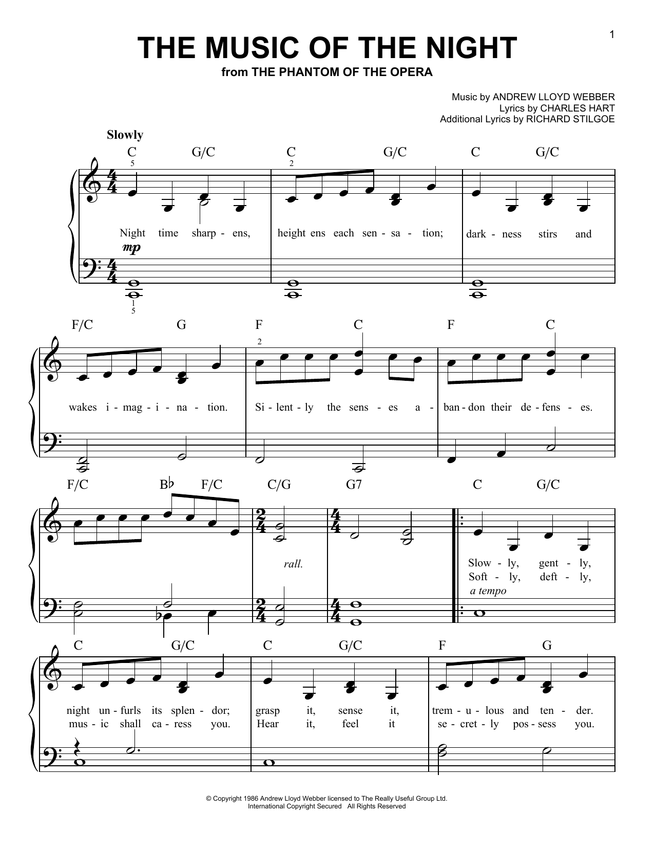 Produktbild zu: The Music Of The Night