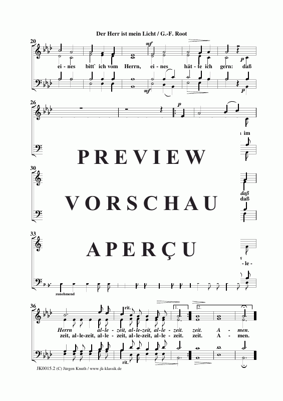 Produktgalerie: Seite 11 von 11 Der Herr ist mein Licht, , Gemischter Chor + Orgel