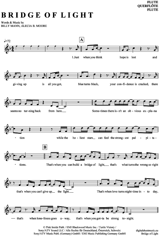 Product gallery: Page 1 of 4 Bridge of light , Pink, (transverse flute)