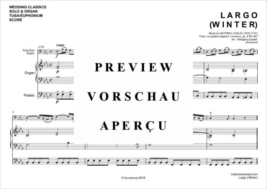 Product gallery: Page 2 of 4 Largo (Winter) , ,  (tuba/euphonium + organ)