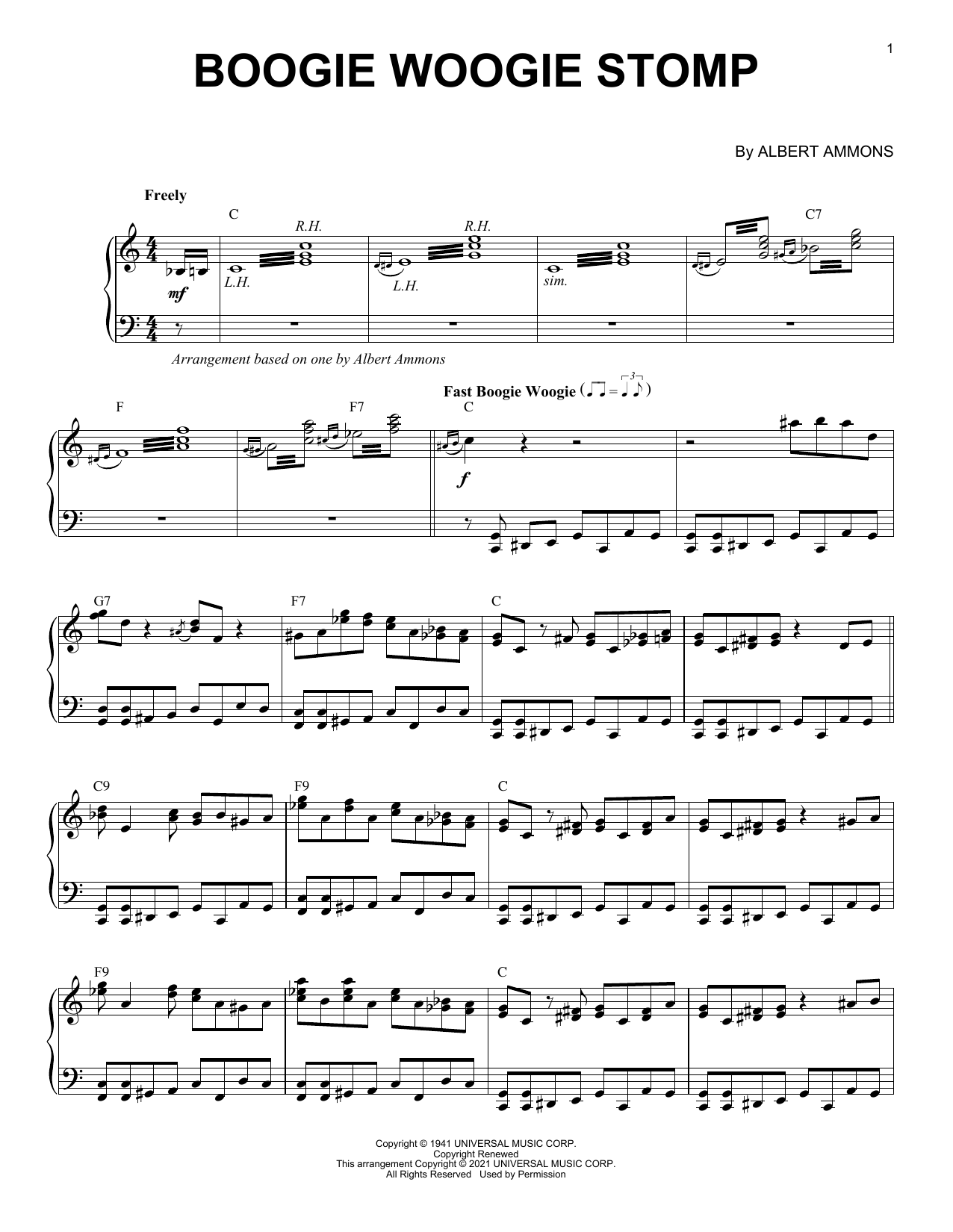 Produktbild zu: Boogie Woogie Stomp (arr. Brent Edstrom)