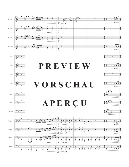 Product gallery: Page 7 of 21 Pomp! , , (Brass Ensemble 4x trumpet, 4x horn, 3x trombones, 2x euphonium + 2x tuba)