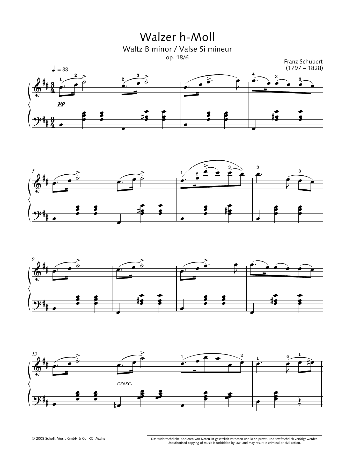 Product gallery: Page 1 of 1 Waltz in B minor, Hans-Gunter Heumann