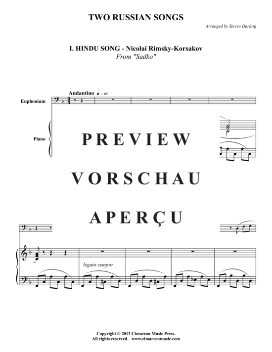gallery: Zwei russische Lieder , , (Bariton/Posaune + Klavier)