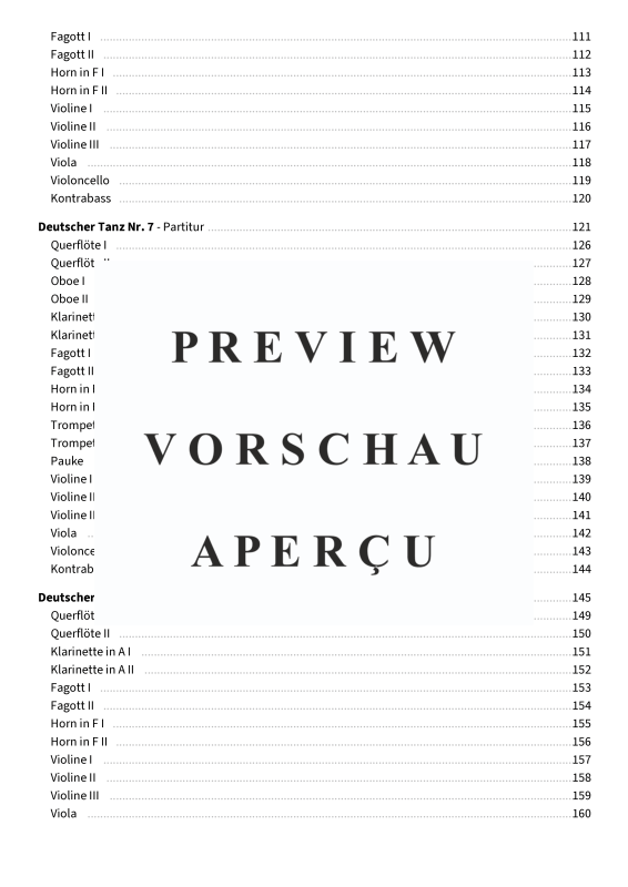 Produktgalerie: Seite 7 von 11 12 Deutsche Tänze - Fassung für Jugendkammerorchester, , Jugendkammerorchester