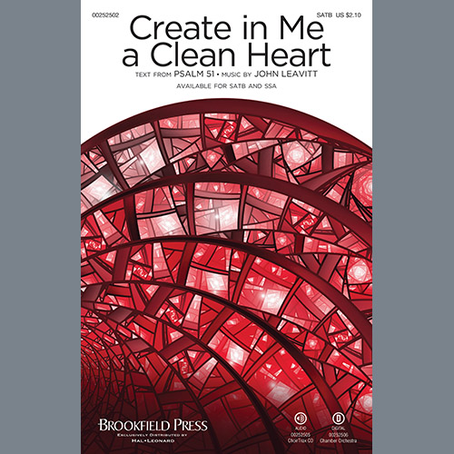 cover: Create In Me A Clean Heart, John Leavitt, Chor