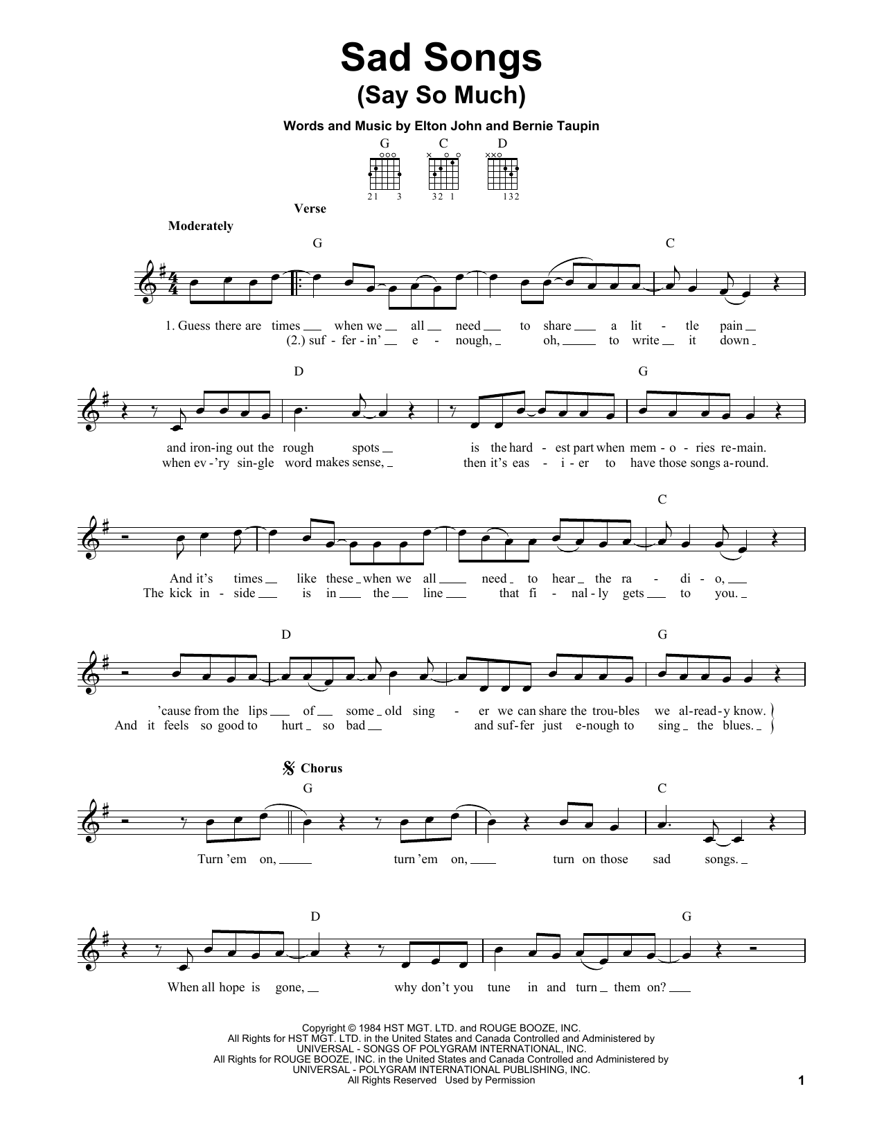 Produktbild zu: Sad Songs (Say So Much)