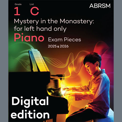 cover: Mystery in the Monastery: for left hand only (Grade 1, list C, ABRSM Piano Syllabus 2025 & 2026), Lillie Harris, Klavier