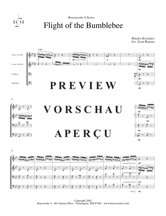Produktgalerie: Seite 2 von 8 Hummelflug, , (2xTrompete in B, Horn in F, Posaune)