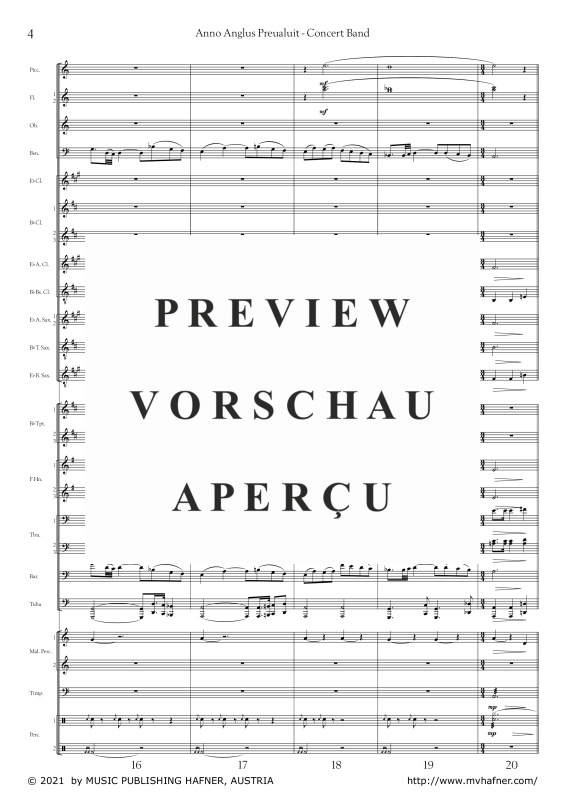 Product gallery: Page 9 of 11 Anno Anglus Preualuit, , (large wind orchestra)
