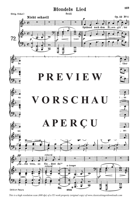 gallery: Blondels Lied Op.53 No.1 , , (Gesang mittel + Klavier)