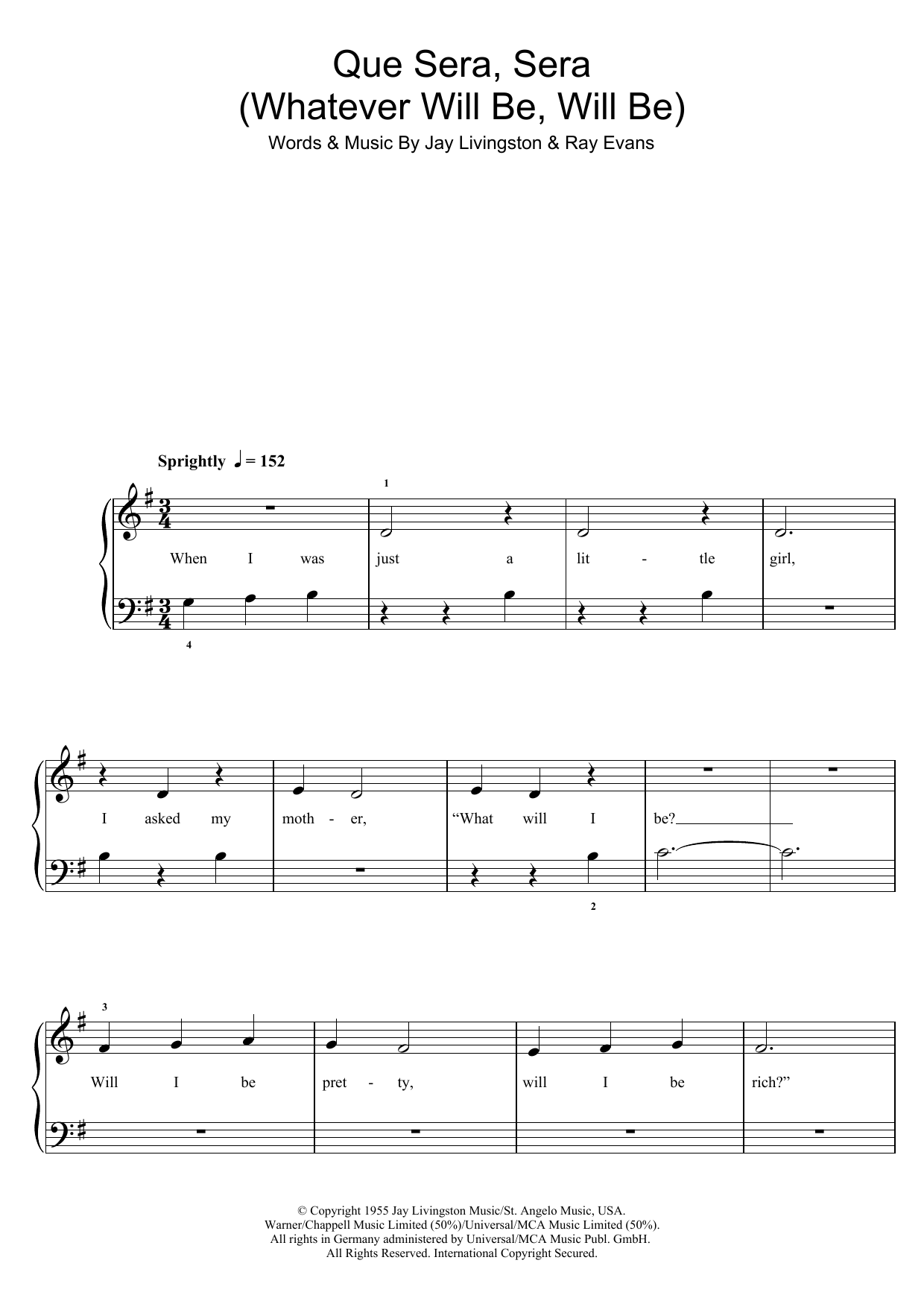 Produktbild zu:  Que Sera, Sera (Whatever Will Be, Will Be) - Doris Day