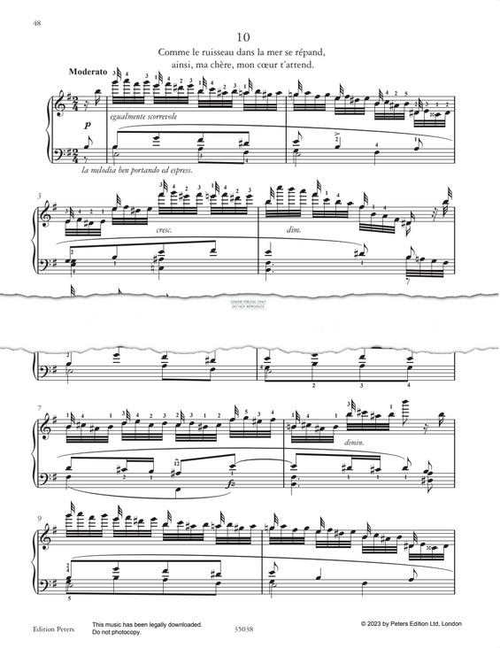 Produktgalerie: Seite 1 von 1 Etude in E minor, Adolph von Henselt, Klavier