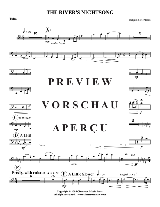 Product gallery: Page 10 of 11 River's Nightsong, The , , (tuba + piano)