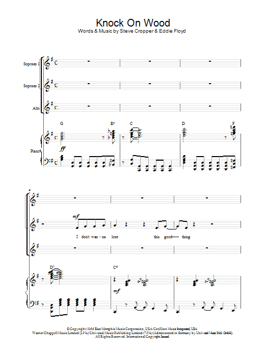 Produktgalerie: Seite 1 von 1 Knock On Wood (arr. Berty Rice), Eddie Floyd, Chor