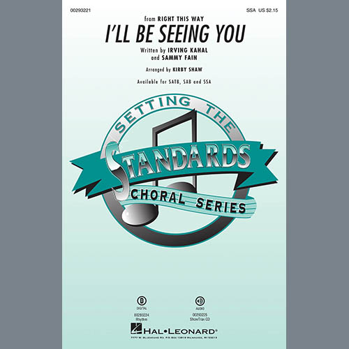 Produktbild zu: I'll Be Seeing You (arr. Kirby Shaw)