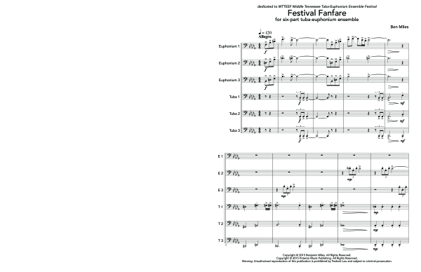 Produktgalerie: Seite 1 von 11 Festival Fanfare, , (Tuba Ensemble EEETTT)