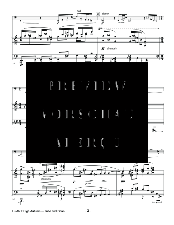 Product gallery: Page 8 of 11 High Autumn, , (tuba and piano)
