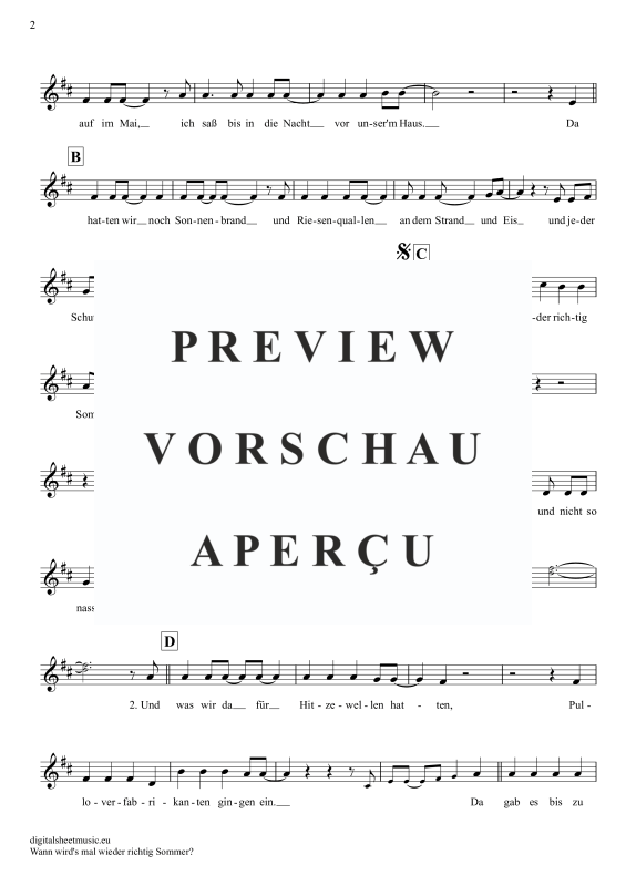 Product gallery: Page 3 of 5 Wann wird’s mal wieder richtig Sommer , Carrell, Rudi, Oboe