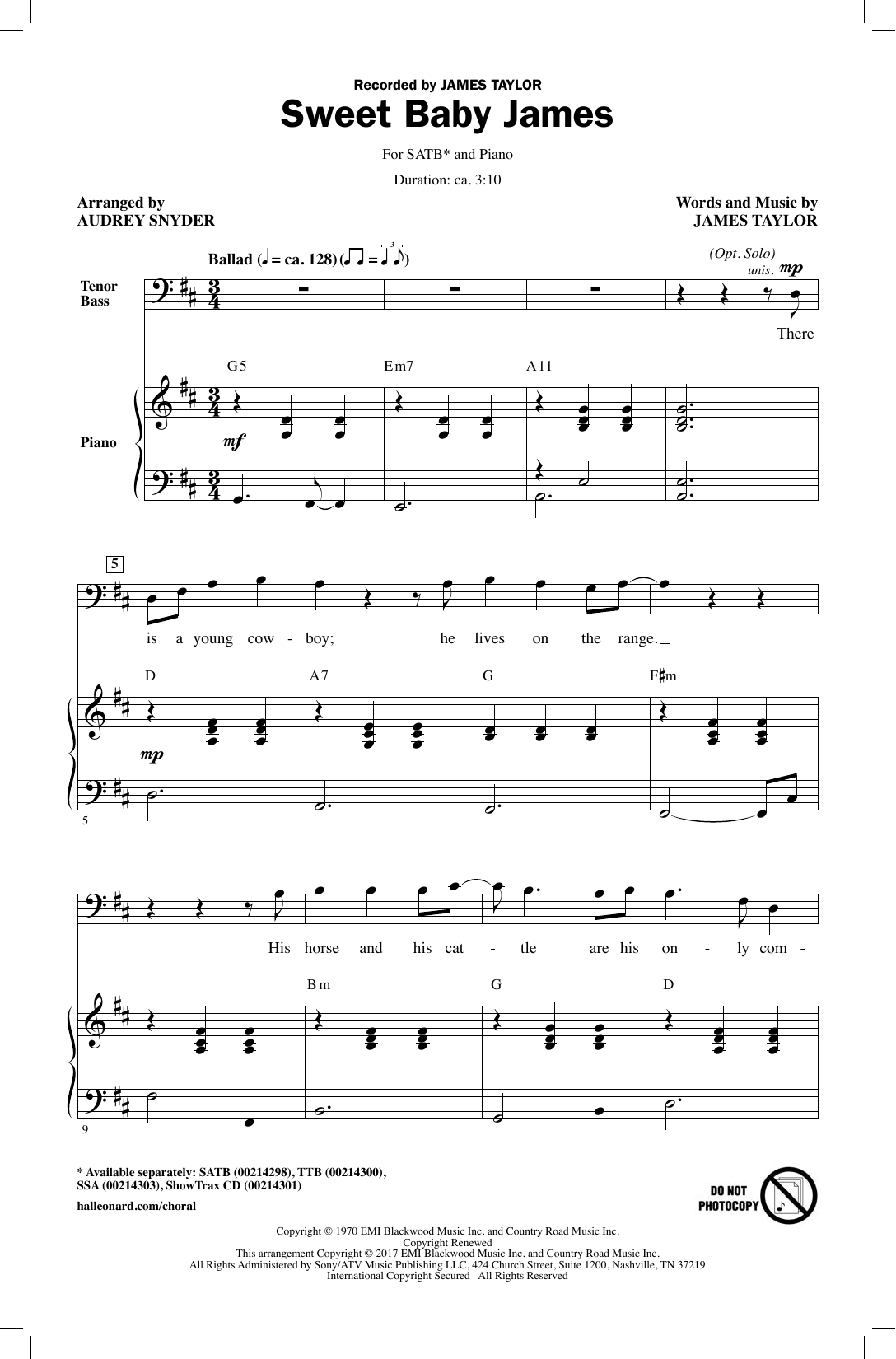 Produktbild zu: Sweet Baby James