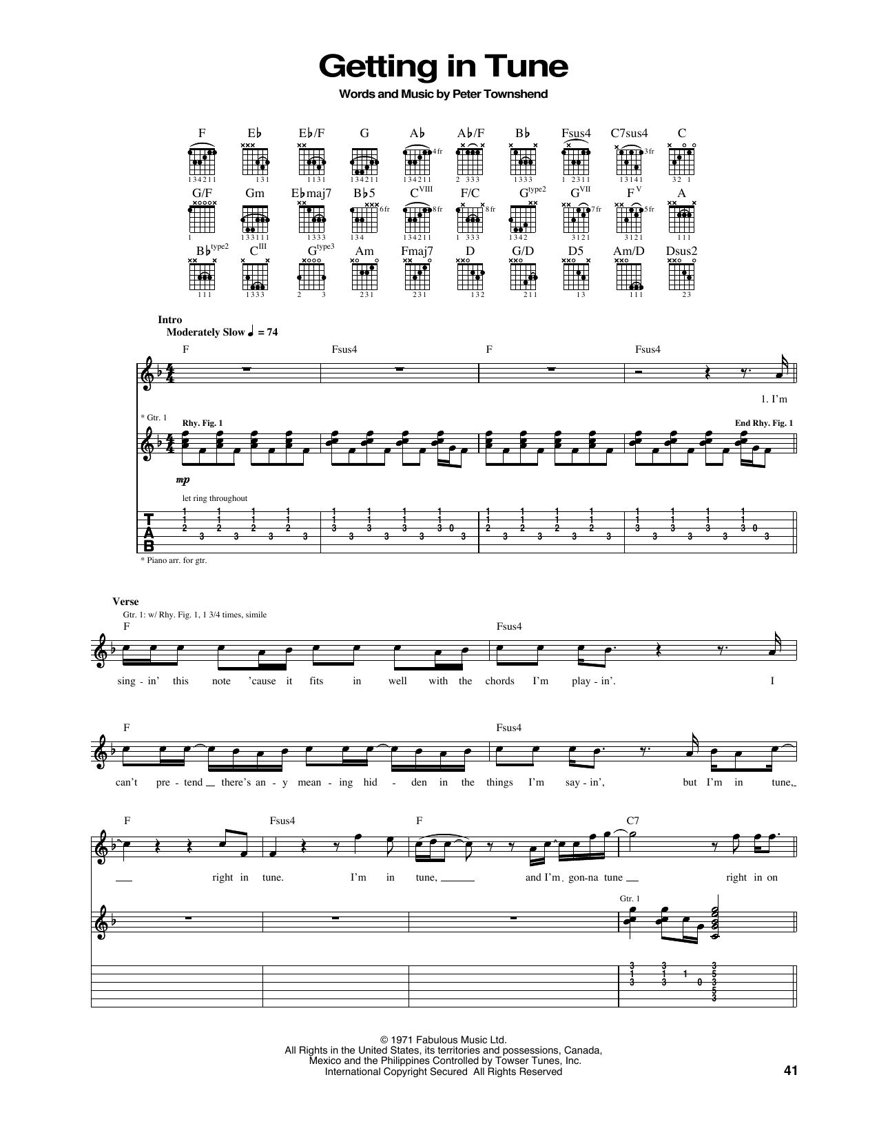 Produktbild zu: Getting In Tune