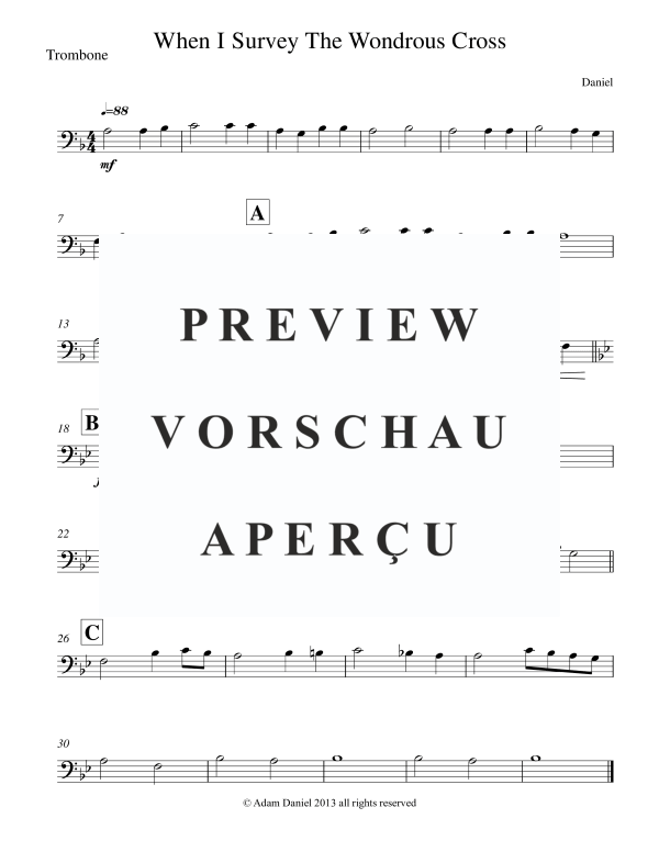 Product gallery: Page 10 of 11 When I Survey the Wondrous Cross, , Brass Quintet