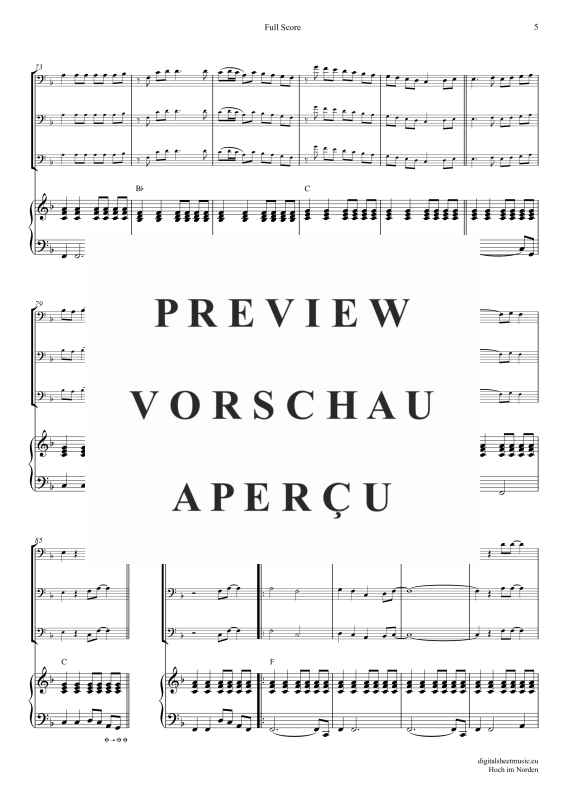 Produktgalerie: Seite 6 von 11 Hoch im Norden, Santiano, (Posaunen Trio + Klavier)