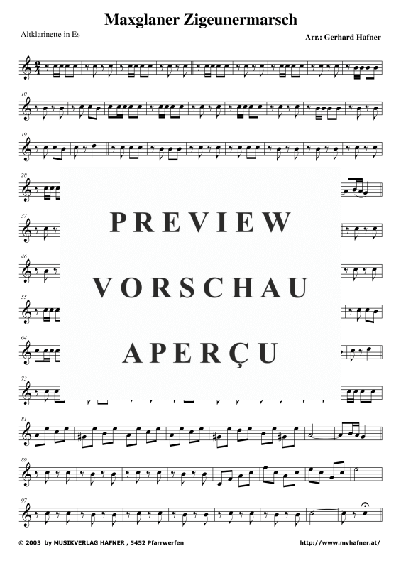 gallery: Maxglaner Zigeunermarsch, , (Klarinetten Quintett)