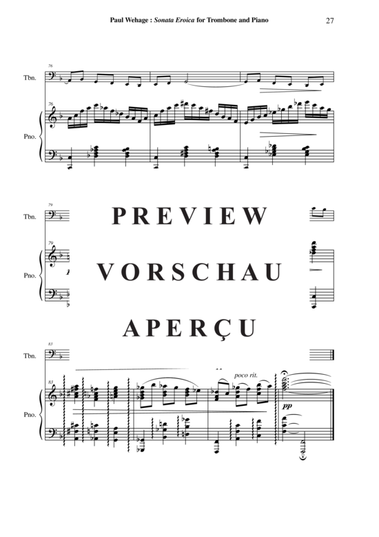 Product gallery: Page 26 of 51 Sonata Eroîca , , (Posaune + Klavier)