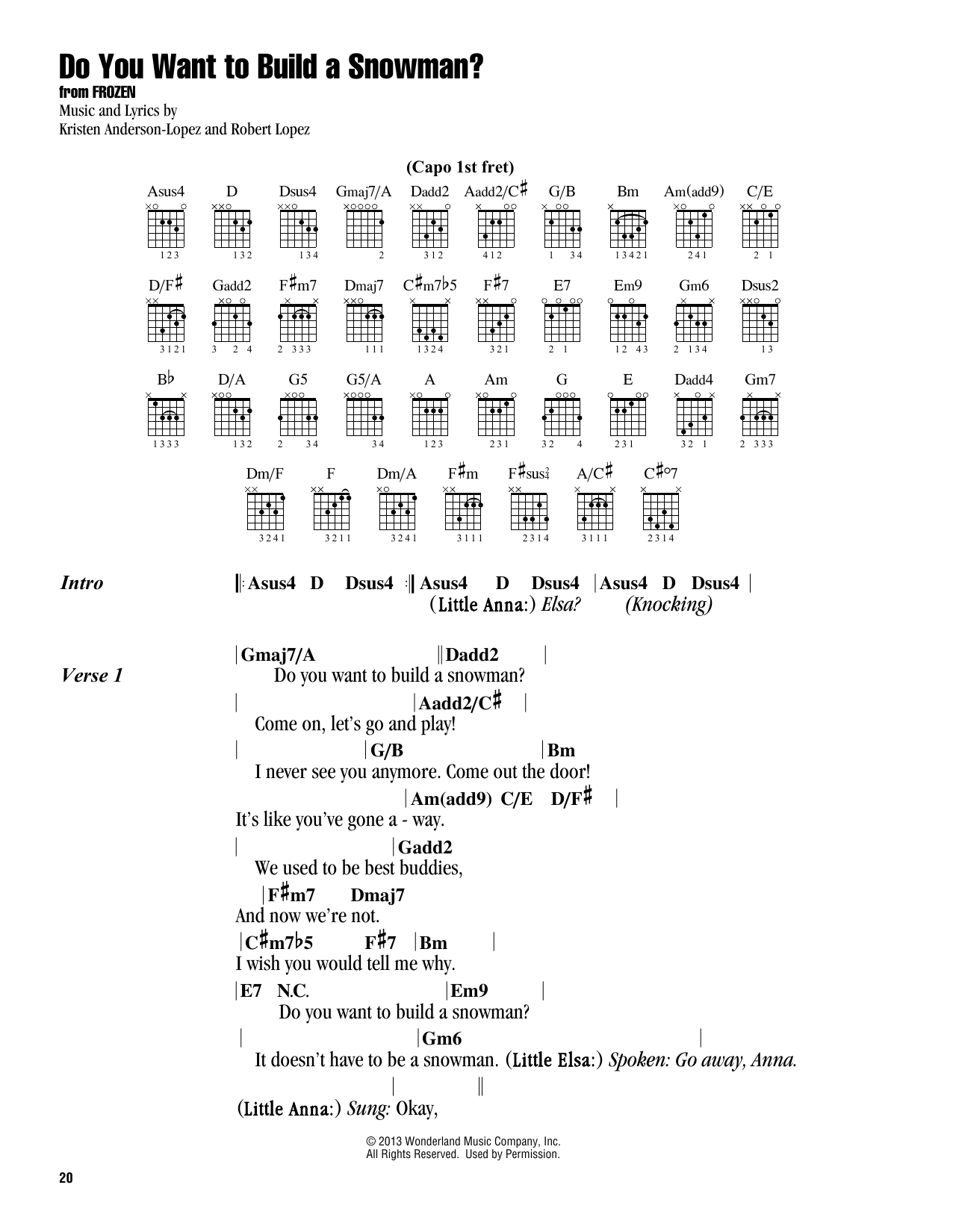 Produktbild zu: Do You Want To Build A Snowman? (from Frozen)