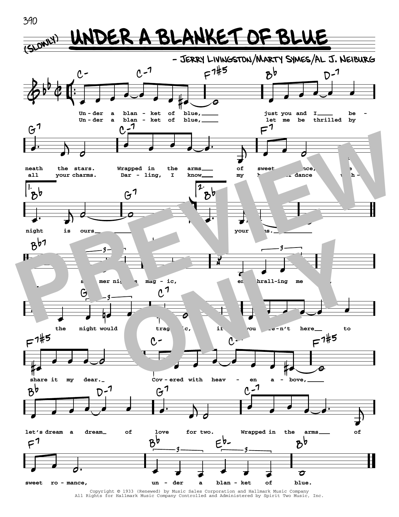 Produktbild zu: Under A Blanket Of Blue (Low Voice)
