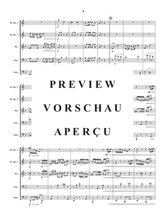 Produktgalerie: Seite 6 von 21 Rondino Brilliante , , (Blechbläserquintett)
