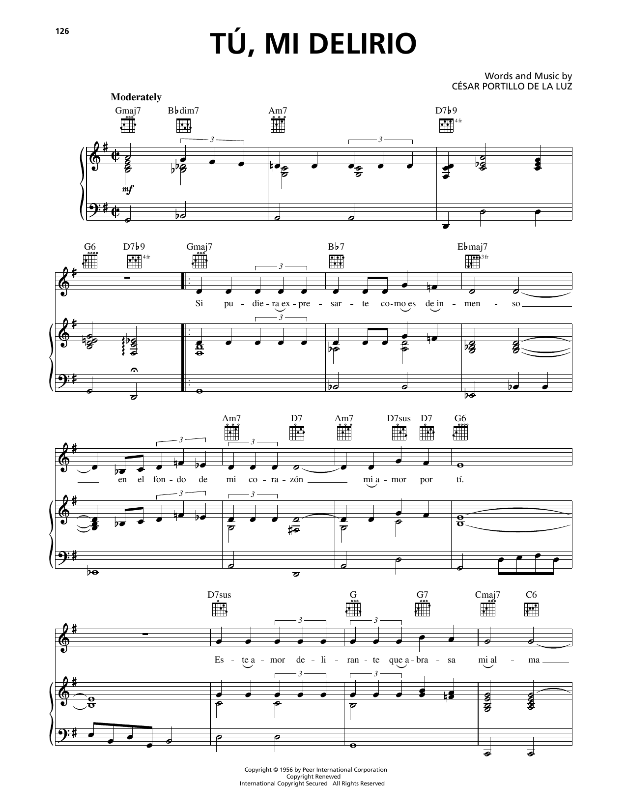 Produktgalerie: Seite 1 von 1 Tu, Mi Delirio, Cesar Portillo de la Luz, Gesang, Gitarre, Klavier