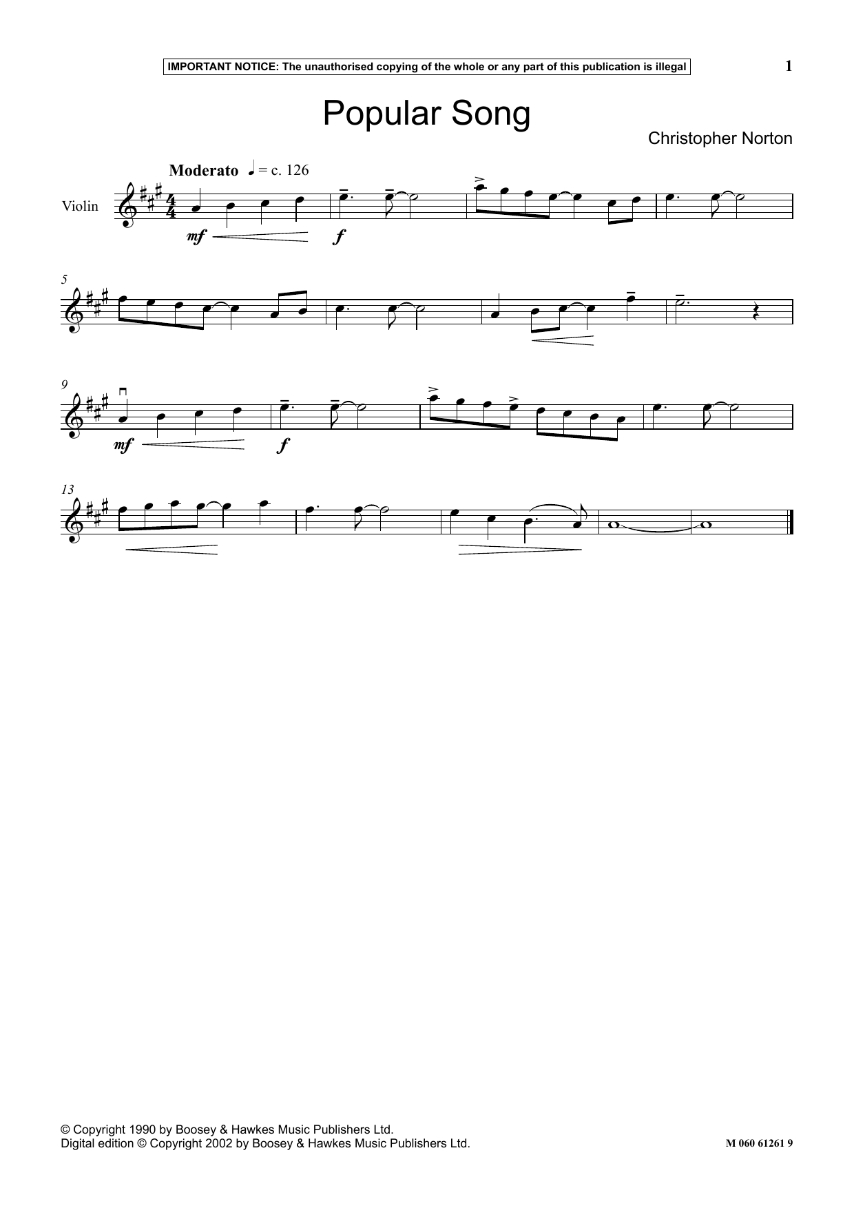 Product picture to: Popular Song